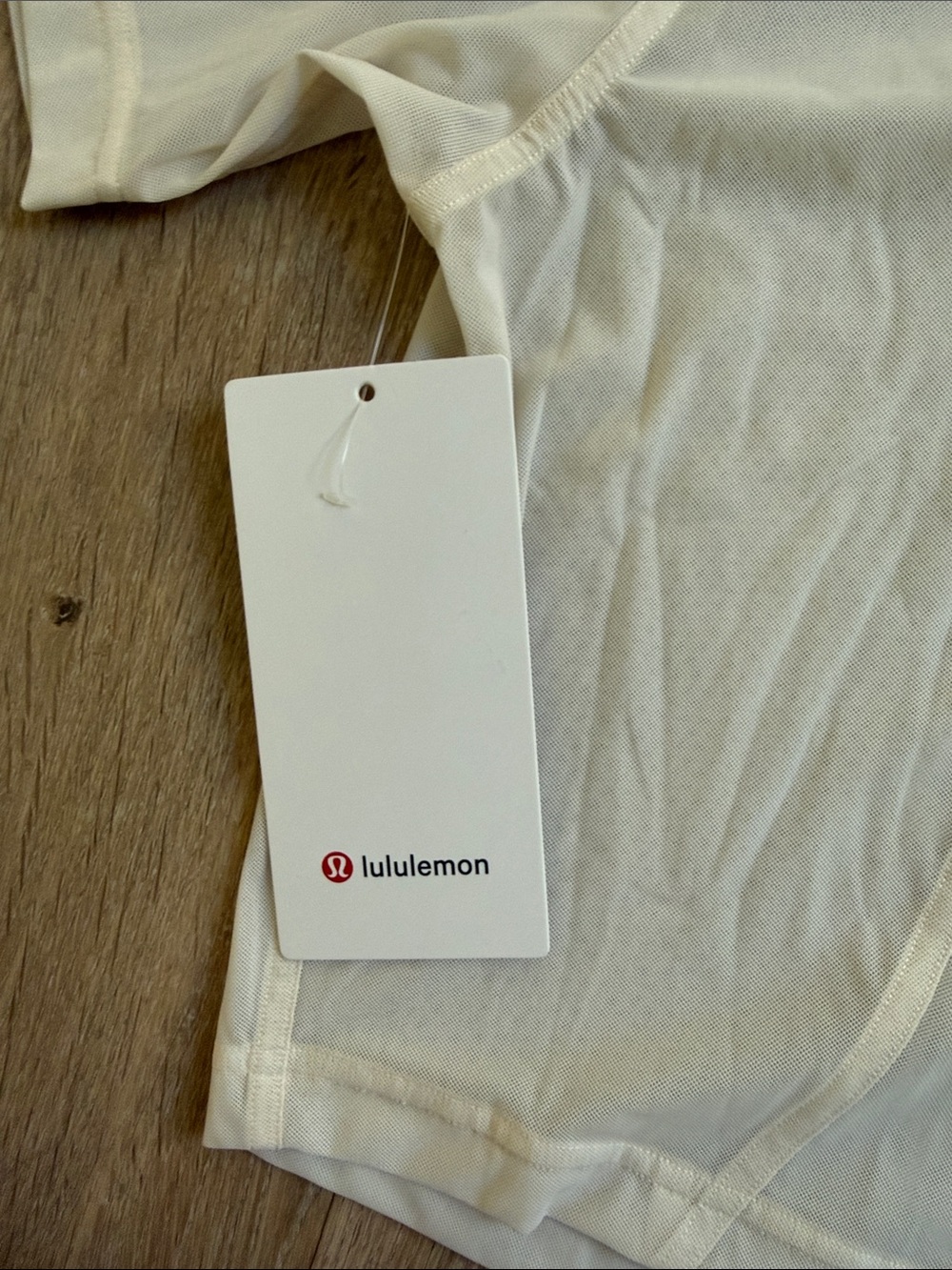 NWT Lululemon Beige Sheer Short Sleeve Relaxed Stretch Mesh T-Shirt Small - Picture 6 of 8